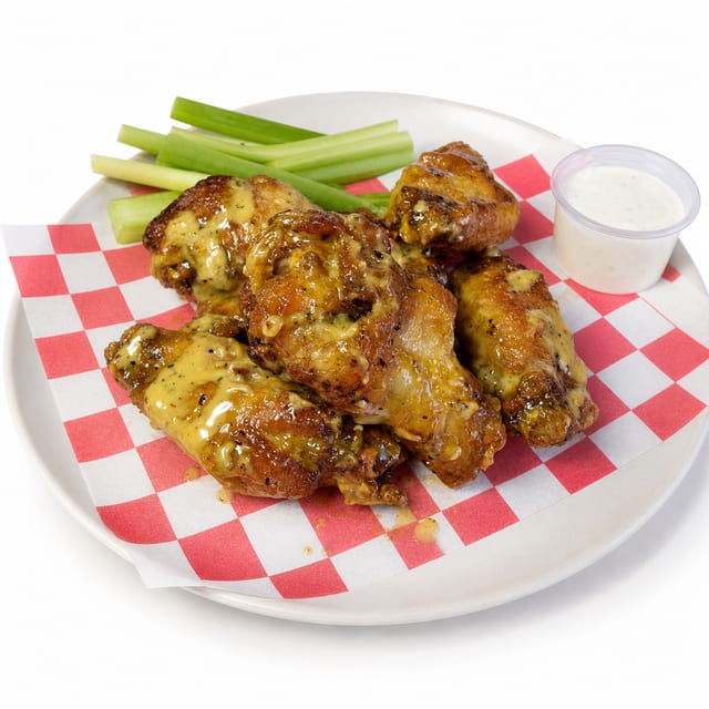 Wings 10 pieces.
