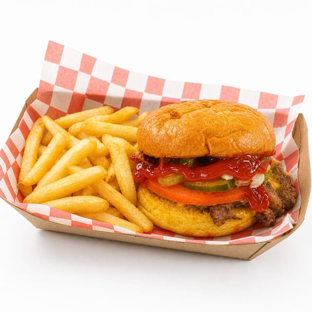 Smash Burger w/ Fries.